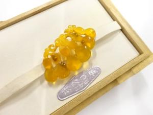 アンティーク　本鼈甲　帯留め